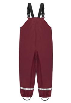 Rückansicht von normani Outdoor Sports Skjolden Regenhose Kinder Bordeaux
