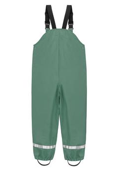 Rückansicht von normani Outdoor Sports Skjolden Regenhose Kinder Dunkelgrün