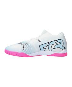 Rückansicht von PUMA FUTURE 7 Match IN Formula Fußballschuhe weissschwarzpink