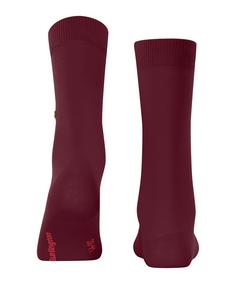 Rückansicht von Burlington Freizeitsocken Damen burgund (8011)