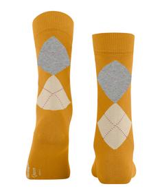 Rückansicht von Burlington Freizeitsocken Damen dottergelb (1305)
