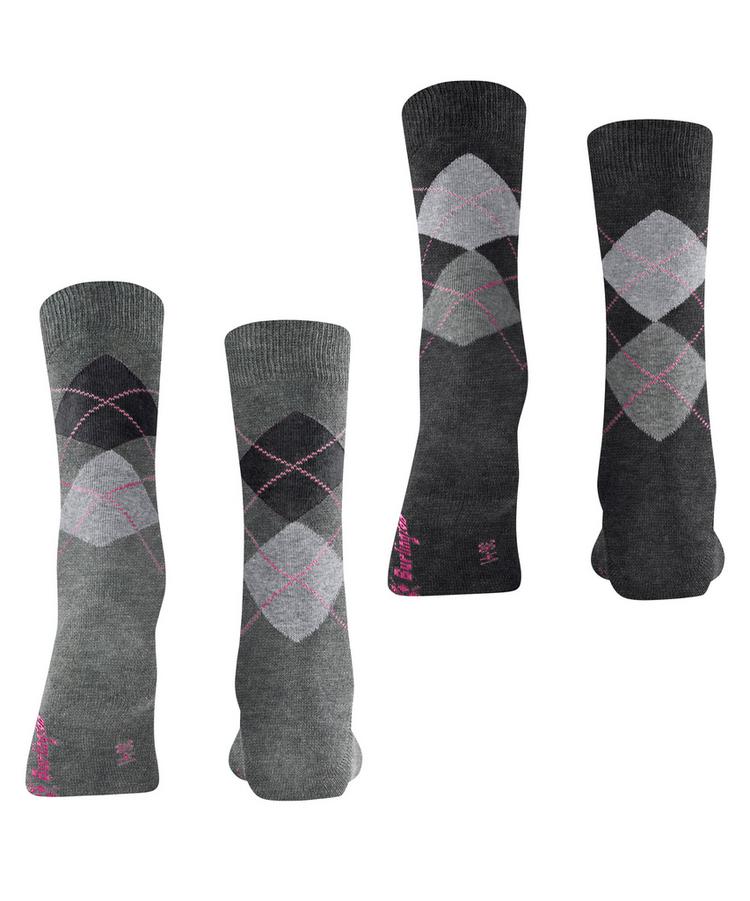 Burlington Burlington Everyday Argyle SO 2-Pack Socken Damen - light greymel. (3390) - 0 | SportScheck