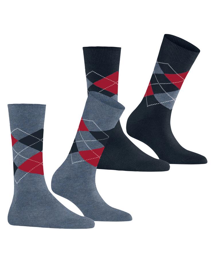 Burlington Burlington Everyday Argyle SO 2-Pack Socken Damen - denim mel. (6797) - 0 | SportScheck