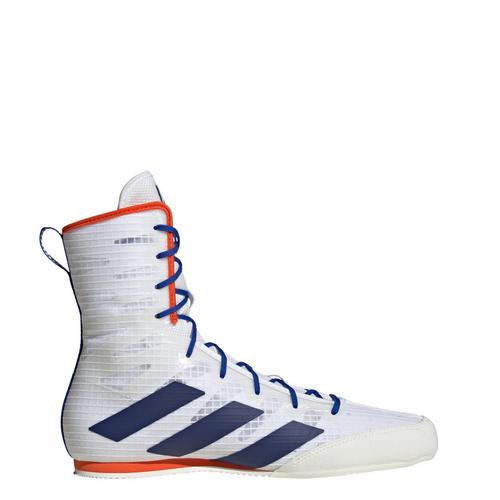 Rückansicht von adidas Box Hog 4 Boxschuh Boxschuhe Cloud White / Dark Blue / Royal Blue