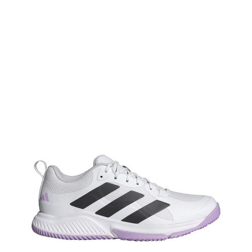 Rückansicht von adidas Court Team Bounce 2.0 Schuh Hallenschuhe Cloud White / Core Black / Powder Plum