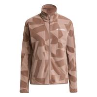 adidas Terrex Multi Printed Fleecejacke Fleecejacke Damen - Earth Strata / Trace Brown