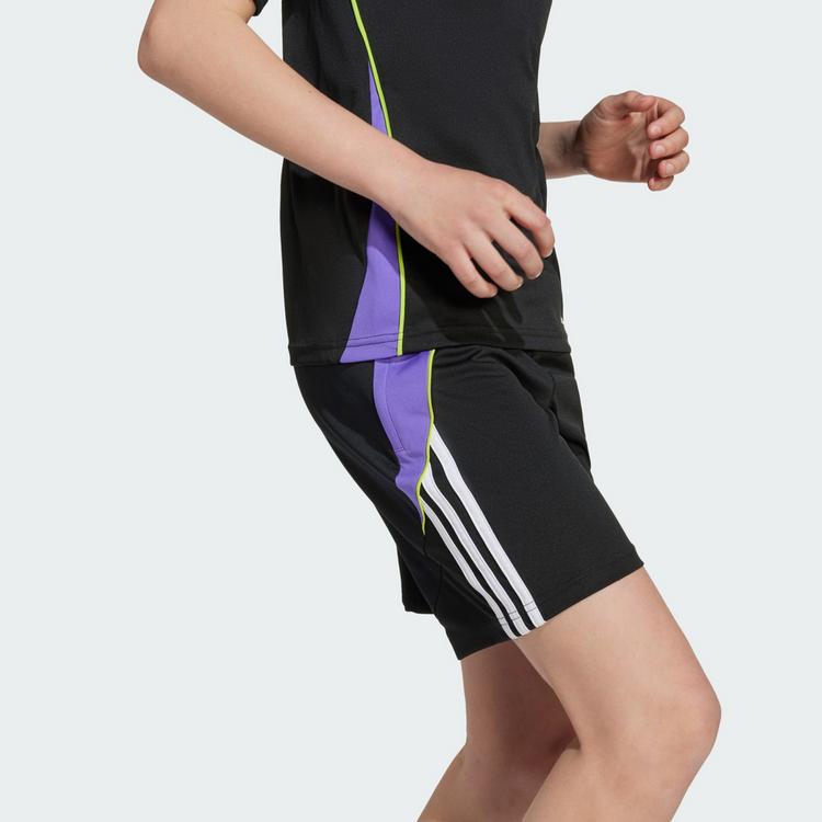 adidas adidas Tiro 24 Trainings-Shorts Kinder Fu&szlig;ballshorts Kinder - Black / Purple Rush - 1 | SportScheck