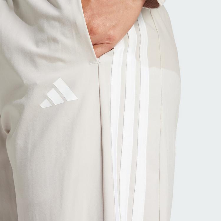adidas adidas Train Essentials 3-Streifen Woven Hose Trainingshose Damen - Beige / White - 1 | SportScheck
