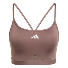 adidas Aeroreact Training 3-Streifen Sport-BH Sport-BH Damen Earth Strata