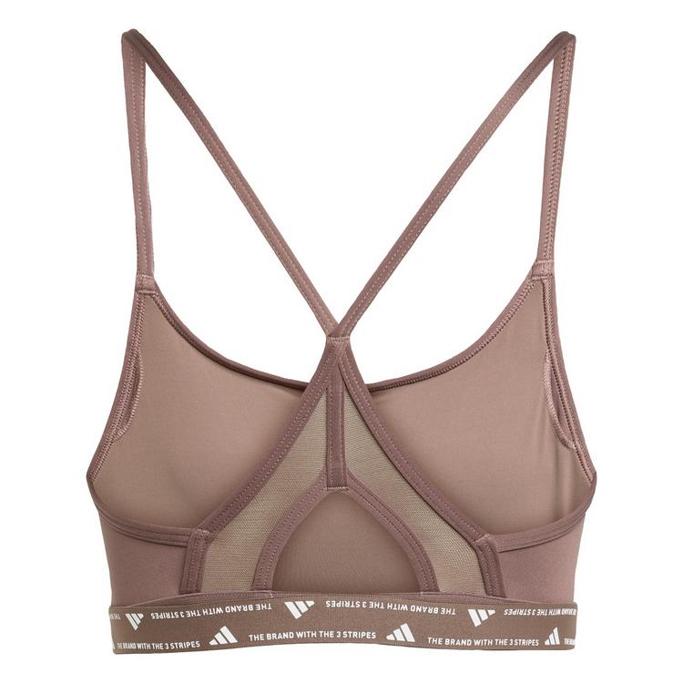 adidas adidas Aeroreact Training 3-Streifen Sport-BH BH Damen - Earth Strata - 0 | SportScheck