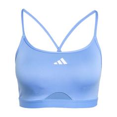 adidas Aeroreact Training 3-Streifen Sport-BH Sport-BH Damen Blue Fusion