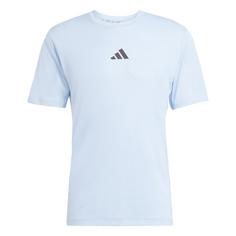 adidas Power 3-Streifen T-Shirt Funktionsshirt Herren Glow Blue