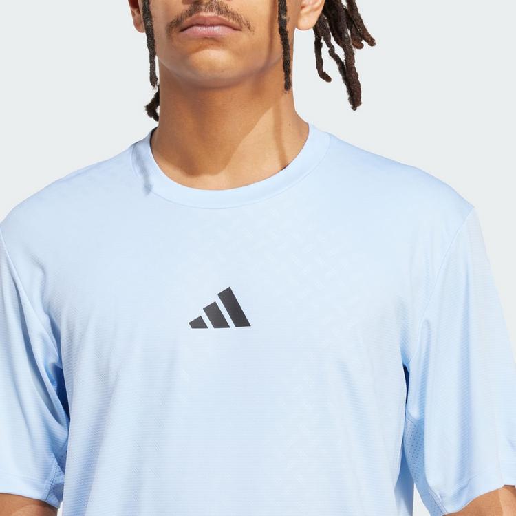adidas adidas PrimeLift 3-Streifen T-Shirt Funktionsshirt Herren - Glow Blue - 0 | SportScheck