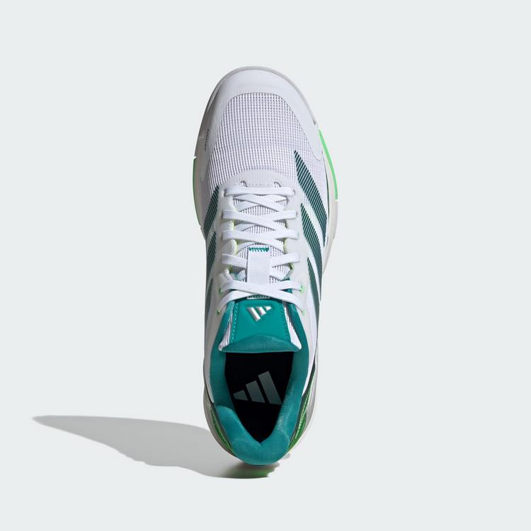 adidas adidas Crazyquick Padel-Schuh Tennisschuhe - Cloud White / Aurora Ivy / Lime Burst - 1 | SportScheck