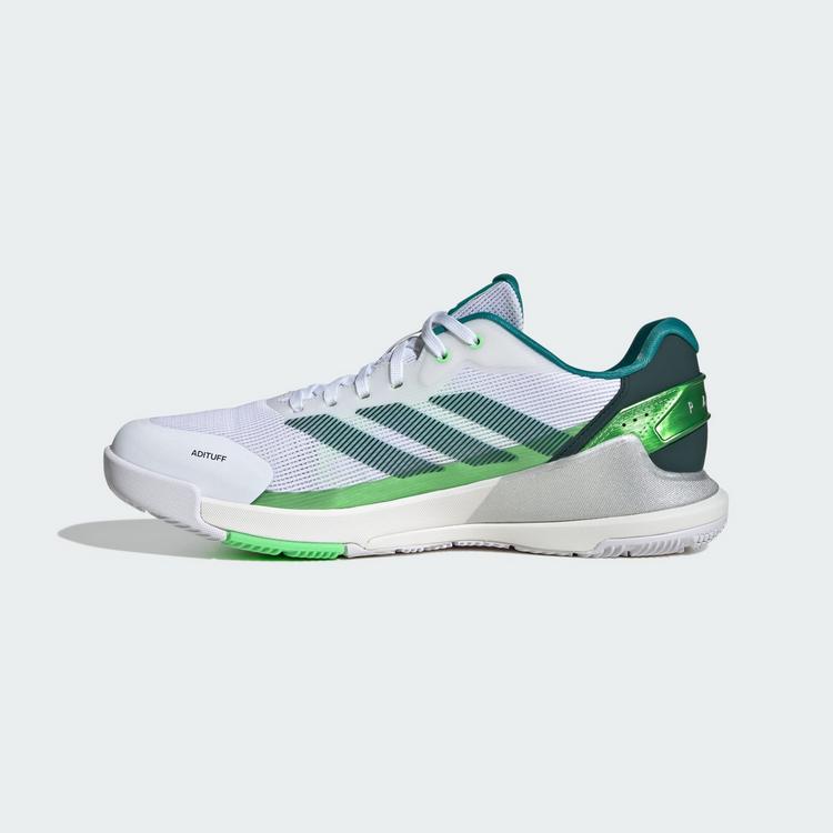 adidas adidas Crazyquick Padel-Schuh Tennisschuhe - Cloud White / Aurora Ivy / Lime Burst - 5 | SportScheck