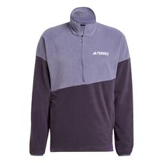 adidas TERREX Multi Climawarm Fleece Oberteil Funktionssweatshirt Herren Preloved Violet / Aurora Black / Aurora Plum