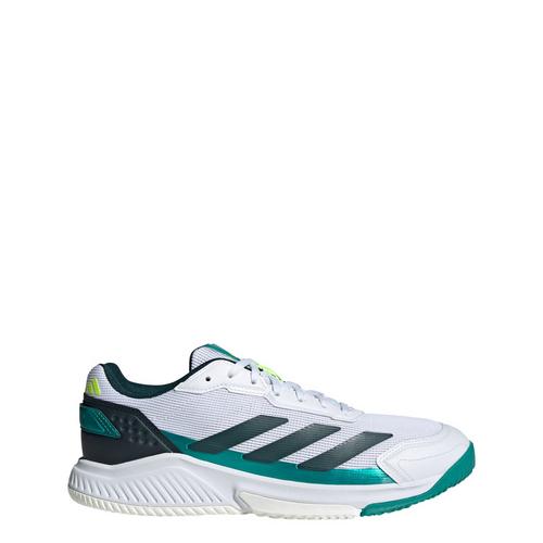 Rückansicht von adidas Courtquick Padel Schuh Tennisschuhe Herren Cloud White / Cloud White / Aurora Ivy