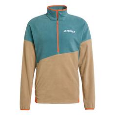 adidas TERREX Multi Climawarm Fleece Oberteil Funktionssweatshirt Herren Preloved Teal / Cardboard / Semi Impact Orange