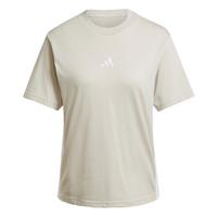 adidas Essentials 3-Streifen Cotton T-Shirt Langarmshirt Damen - Beige / White