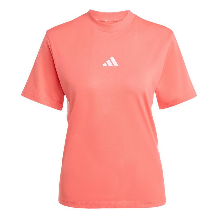 adidas adidas Essentials 3-Streifen Cotton T-Shirt Langarmshirt Damen - Semi Turbo / White - 0 | SportScheck