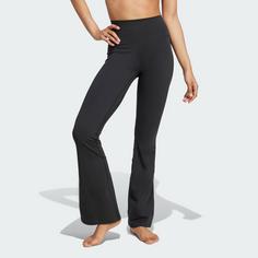 Rückansicht von adidas All Me Flare Leggings Leggings Damen Black / Black