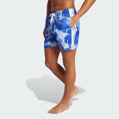 Rückansicht von adidas Tie-Dye 5-Inch Badeshorts Badeshorts Herren Semi Lucid Blue / White