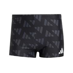 adidas Logo Graphic 2 Inch Boxer-Badehose Badeshorts Herren Black / Carbon