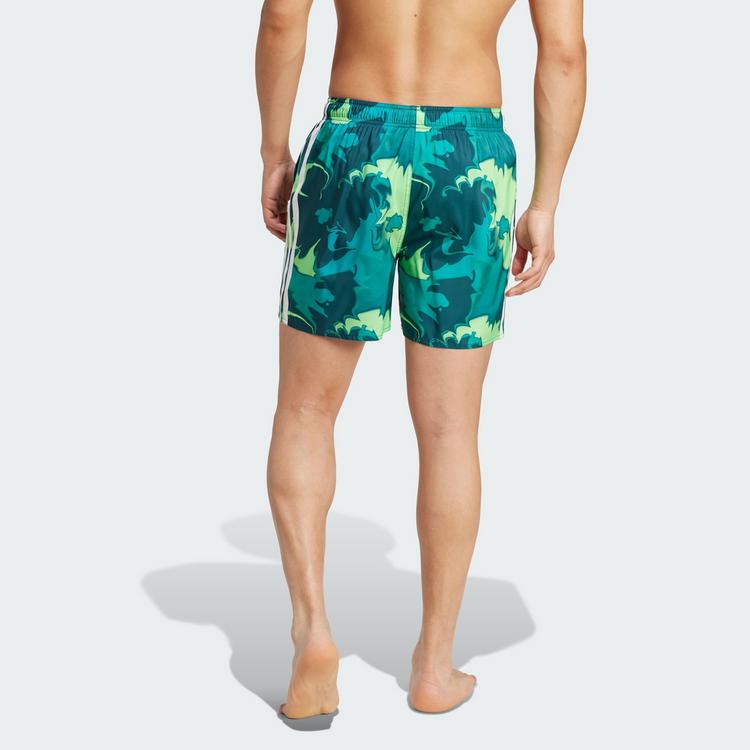 adidas adidas Tie-Dye 5-Inch Badeshorts Badehose Herren - Aurora Ivy / White - 1 | SportScheck