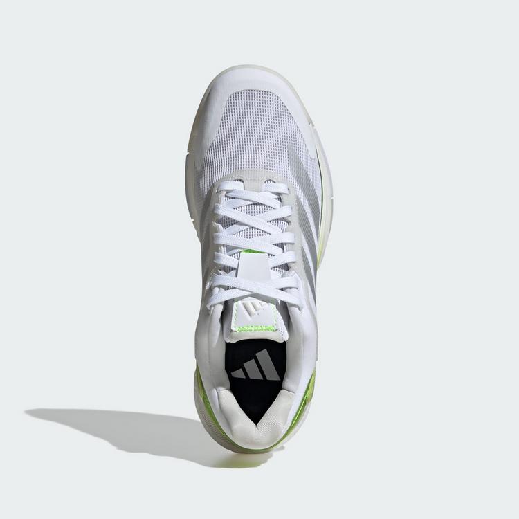 adidas adidas Crazyquick BOOST Padel-Schuh Tennisschuhe Damen - Cloud White / Zero Metalic / Lucid Lemon - 1 | SportScheck