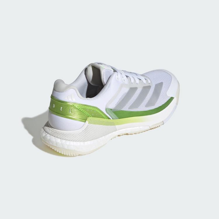 adidas adidas Crazyquick BOOST Padel-Schuh Tennisschuhe Damen - Cloud White / Zero Metalic / Lucid Lemon - 4 | SportScheck