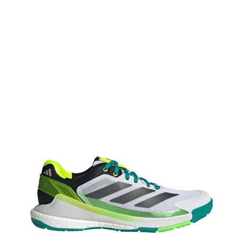 Rückansicht von adidas Crazyquick BOOST Padel-Schuh Tennisschuhe Herren Cloud White / Core Black / Lime Burst
