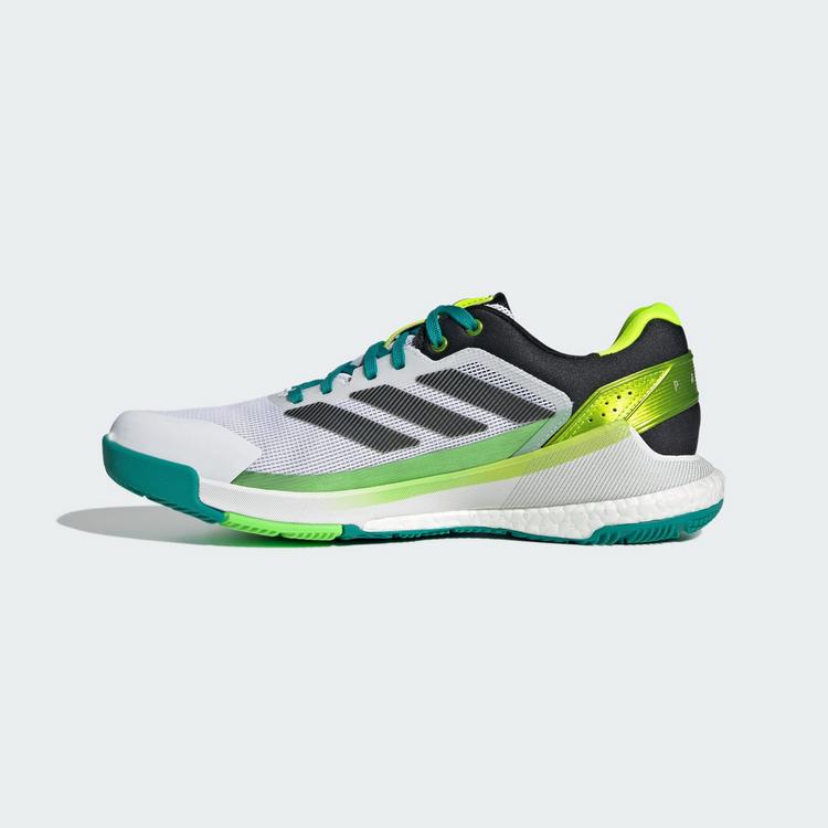 adidas adidas Crazyquick BOOST Padel-Schuh Tennisschuhe Herren - Cloud White / Core Black / Lime Burst - 5 | SportScheck