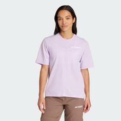 Rückansicht von adidas Terrex Multi Climacool T-Shirt Funktionsshirt Damen Powder Plum