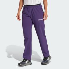 Rückansicht von adidas Terrex Multi Liteflex Hose Wanderhose Damen Aurora Plum