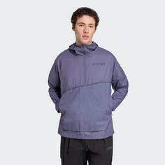 Rückansicht von adidas Terrex Xploric Wind Anorak Windbreaker Herren Green