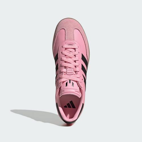 Rückansicht von adidas Samba Messi Schuh Fußballschuhe Herren Light Pink / Core Black / Gum