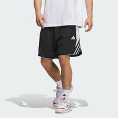 Rückansicht von adidas adidas Crazy Lite Shorts Basketball-Shorts Herren Black / White / Black