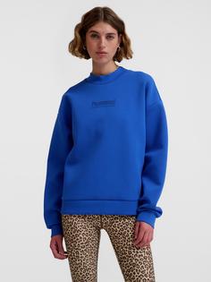 Rückansicht von hummel hmlFAST TECH FLEECE CREW Funktionssweatshirt Damen OLYMPIAN BLUE