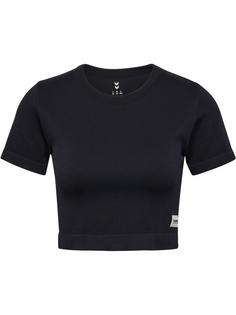 hummel hmlPULSE SEAMLESS RIB W T-SHIRT S/S Funktionsshirt Damen BLACK