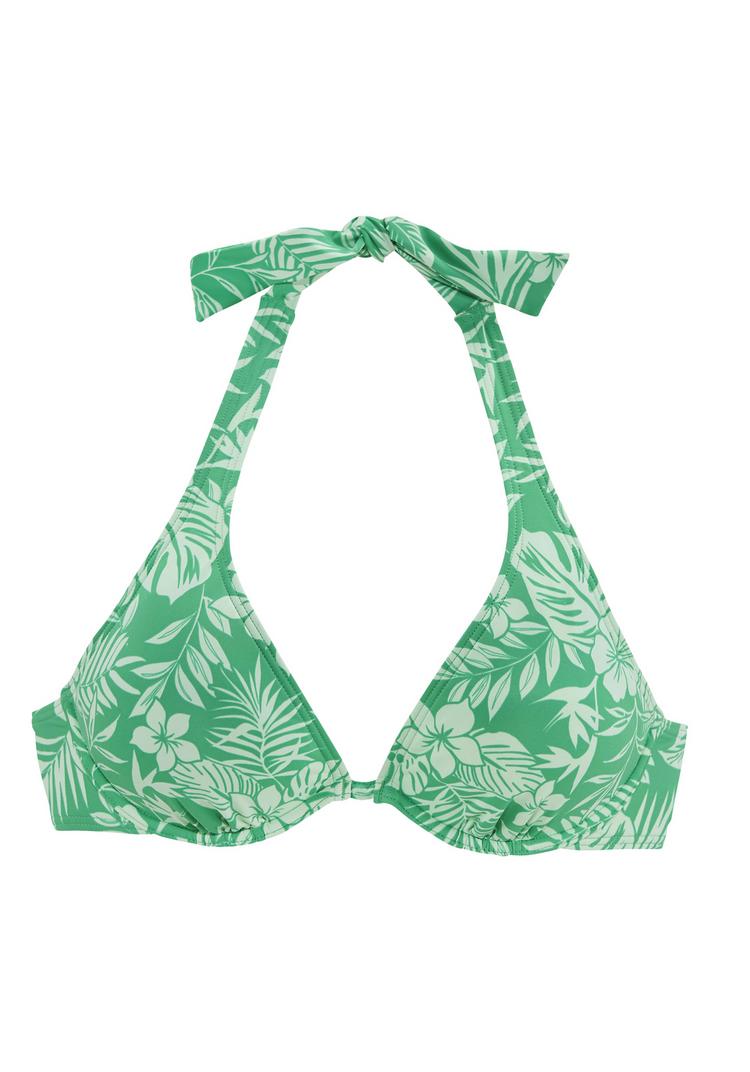 VENICE BEACH VENICE BEACH B&uuml;gel-Bikini-Top Bikini Oberteil Damen - gr&uuml;n bedruckt - 0 | SportScheck