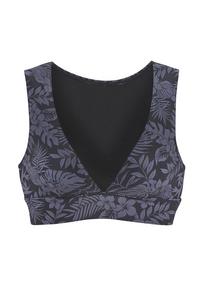 VENICE BEACH Bustier-Bikini-Top Bikini Oberteil Damen - schwarz bedruckt