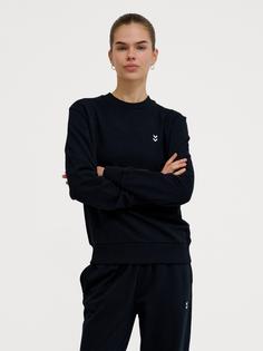 Rückansicht von hummel hmlPULSE W SWEAT CREWNECK Funktionssweatshirt Damen BLACK