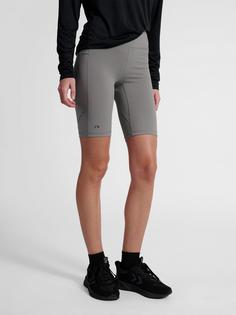 Rückansicht von Newline Funktionsshorts Damen TITANIUM