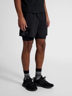 Rückansicht von Newline Funktionsshorts BLACK