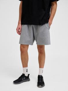 Rückansicht von hummel Funktionsshorts GREY MELANGE
