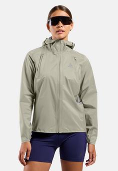 Rückansicht von Odlo Laufjacke Damen agate gray(10867)
