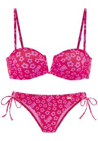 Buffalo Bandeau-Bikini Bikini Set Damen - rot-bedruckt