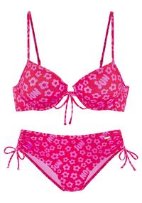 Buffalo B&uuml;gel-Bikini Bikini Set Damen - rot-bedruckt