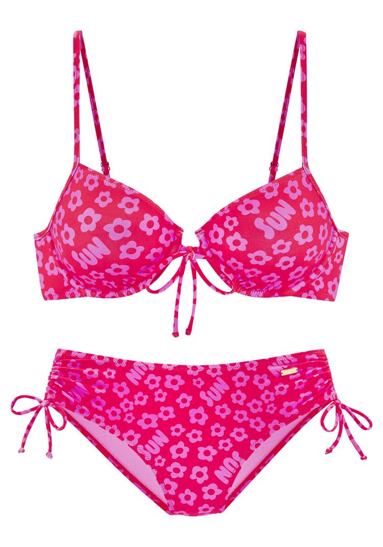 Buffalo Buffalo B&uuml;gel-Bikini Bikini Set Damen - rot-bedruckt - 0 | SportScheck