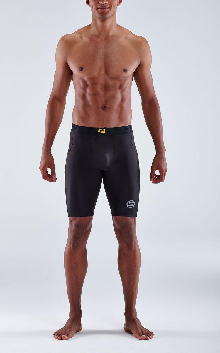 Skins Skins S3 Half tights Tights Herren - black - 1 | SportScheck